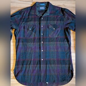 RARE Vintage Pendleton Wool Pearl Snap High Grade Western Wear Shirt Striped L